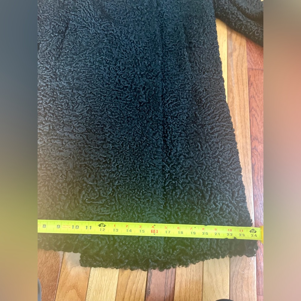 VINTAGE PERSIAN LAMB FUR COAT WOMENS BLACK ASTRakhan LAFLAMME FOURRURE - Picture 10 of 11